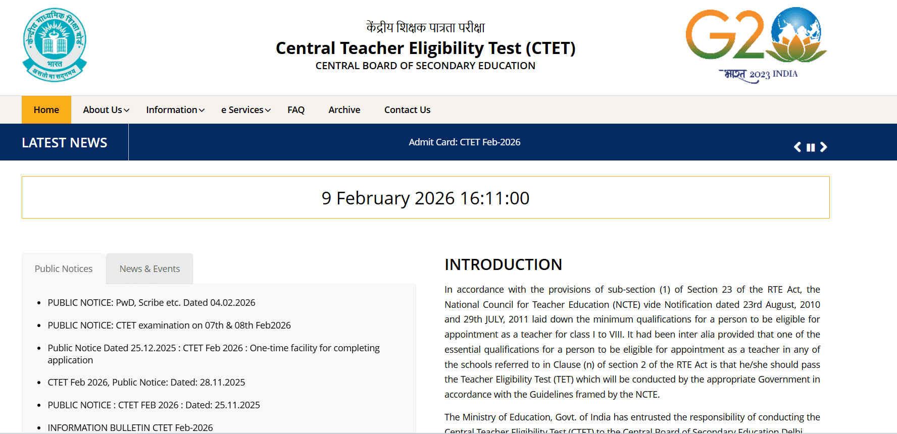 CTET official page.png