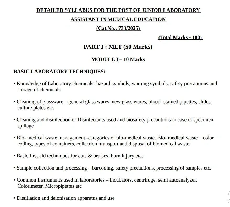 Kerala PSC Junior Lab Assistant 60 Day Study Plan 2026.webp