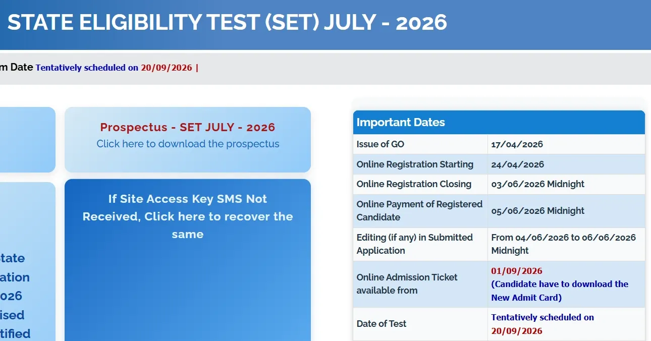 Kerala SET Exam Date 2026 Revised.webp